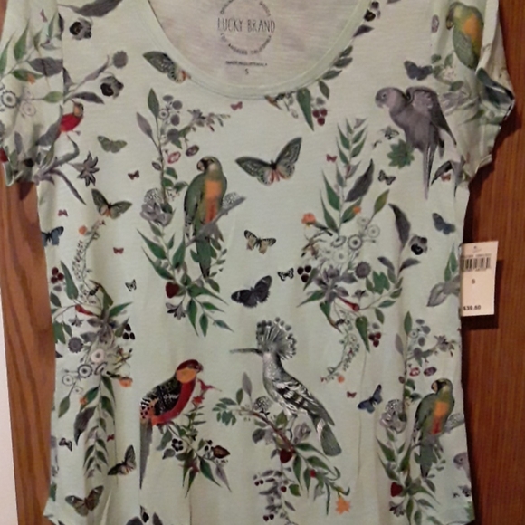 lucky brand bird shirt